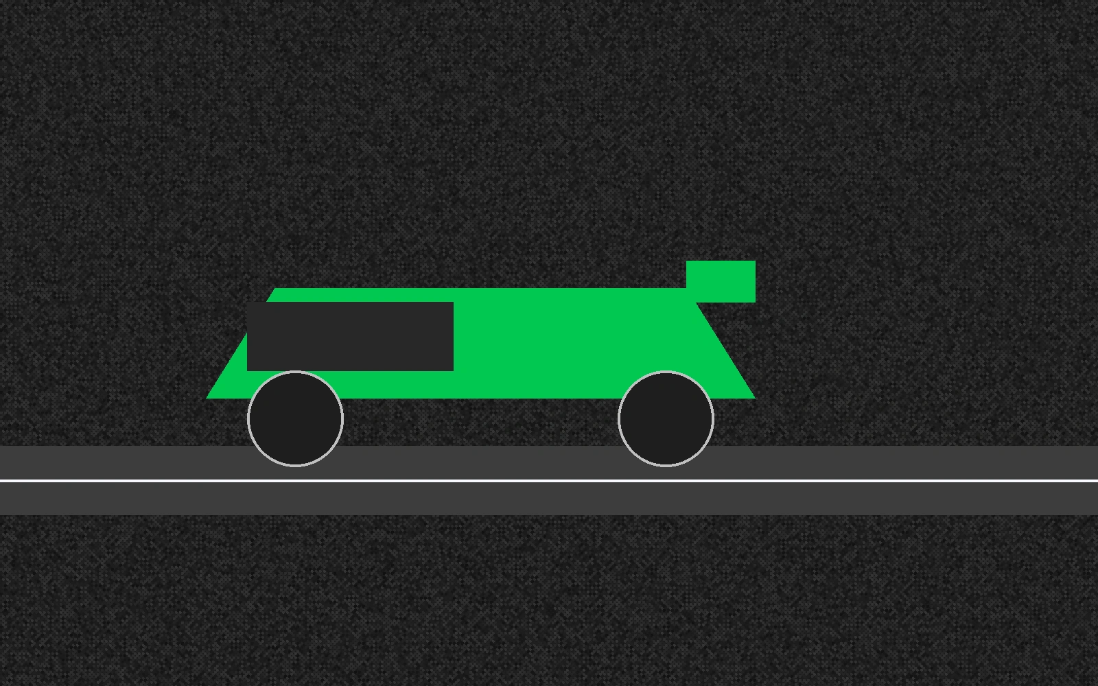 绿色的虚拟赛车